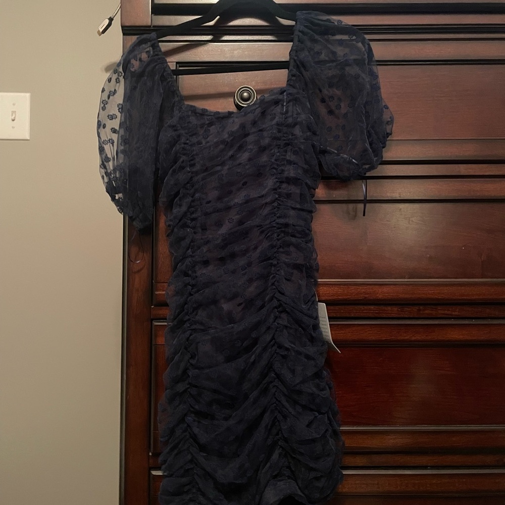 Navy mini dress